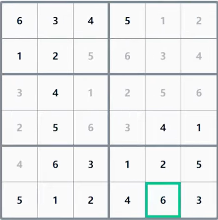 LinkedIn Mini Sudoku #100 Answer Solution