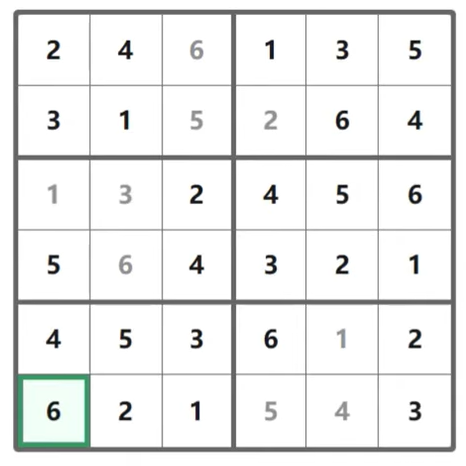 LinkedIn Mini Sudoku #125 Answer Solution