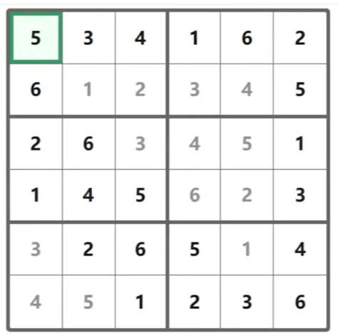 LinkedIn Mini Sudoku #163 Answer Solution